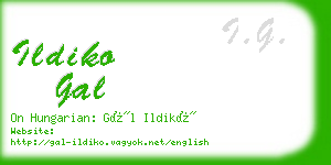 ildiko gal business card